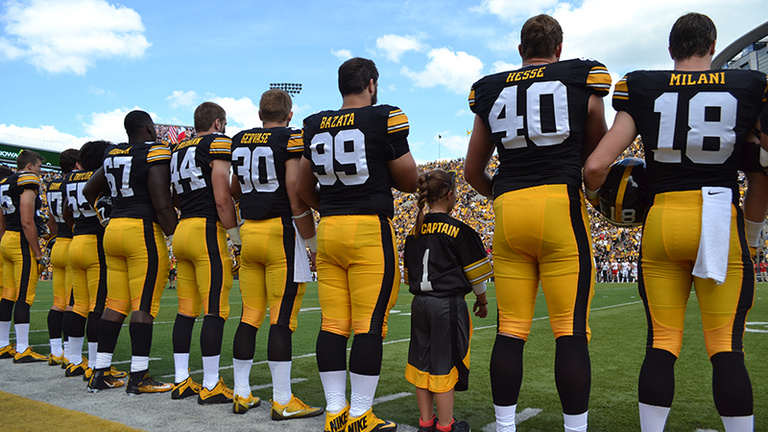 Kid Captain with team